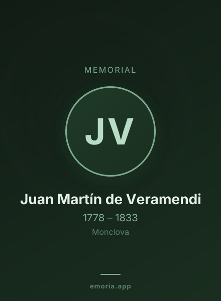 Memorial portrait of Juan Martín de Veramendi