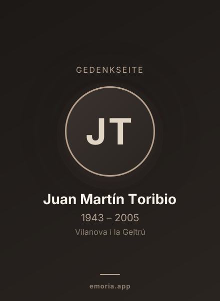 Gedenkportrait von Juan Martín Toribio