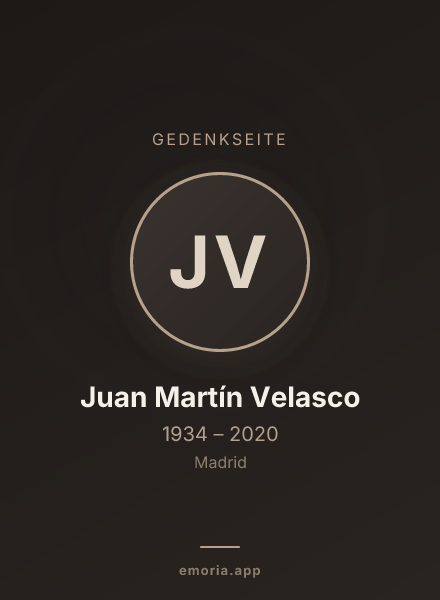 Gedenkportrait von Juan Martín Velasco