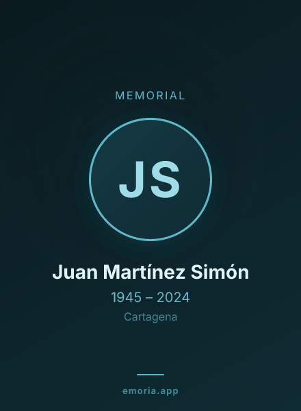 Memorial portrait of Juan Martínez Simón