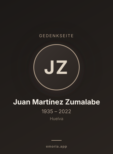 Gedenkportrait von Juan Martínez Zumalabe