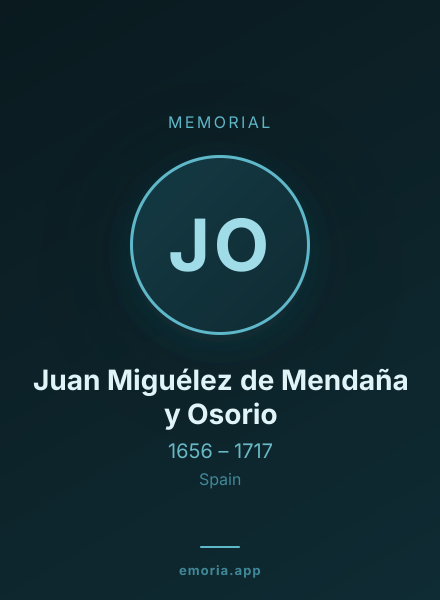 Memorial portrait of Juan Miguélez de Mendaña y Osorio