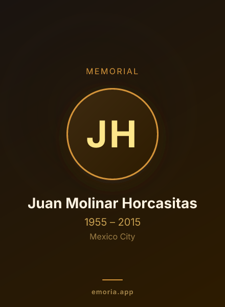 Memorial portrait of Juan Molinar Horcasitas