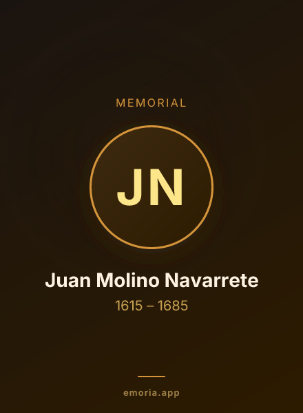 Memorial portrait of Juan Molino Navarrete