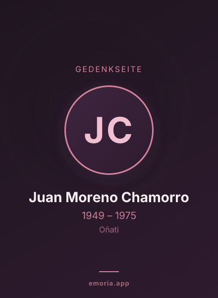 Gedenkportrait von Juan Moreno Chamorro