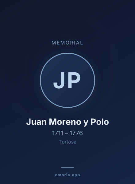 Memorial portrait of Juan Moreno y Polo