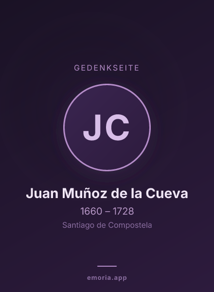 Gedenkportrait von Juan Muñoz de la Cueva