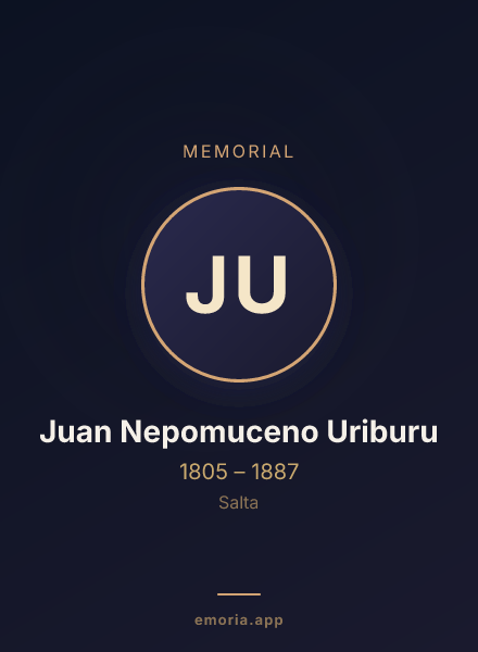 Memorial portrait of Juan Nepomuceno Uriburu
