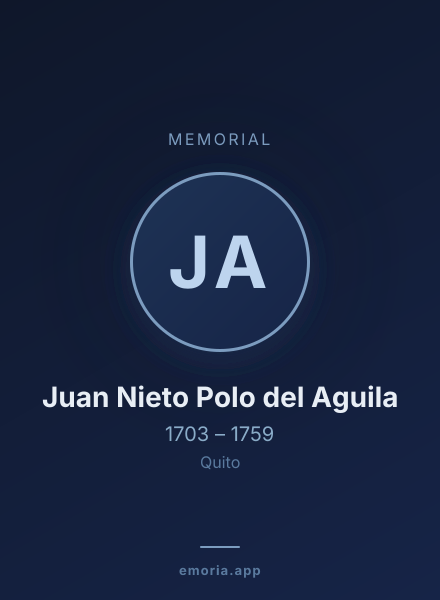 Memorial portrait of Juan Nieto Polo del Aguila