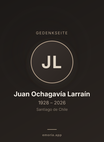 Gedenkportrait von Juan Ochagavía Larraín
