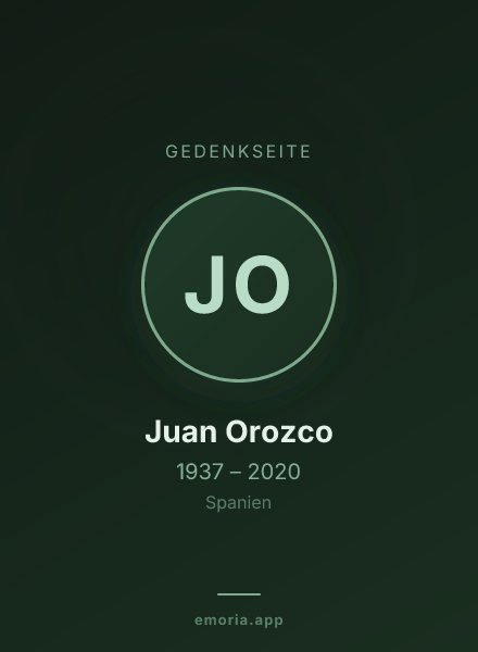 Gedenkportrait von Juan Orozco