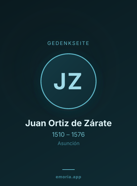 Gedenkportrait von Juan Ortiz de Zárate