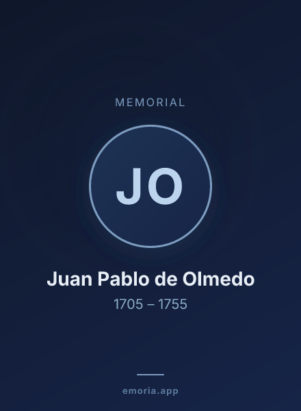 Memorial portrait of Juan Pablo de Olmedo