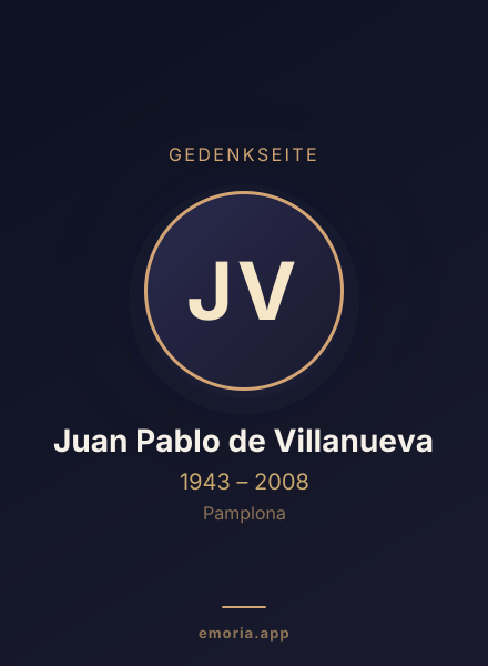 Gedenkportrait von Juan Pablo de Villanueva