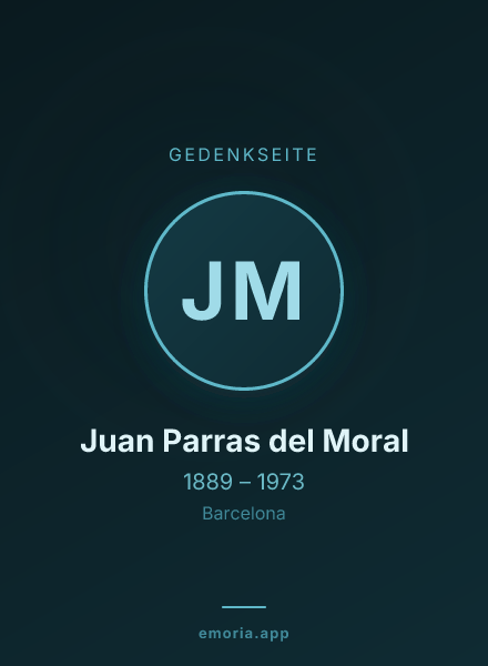 Gedenkportrait von Juan Parras del Moral