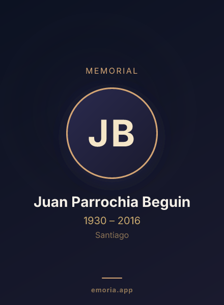Memorial portrait of Juan Parrochia Beguin