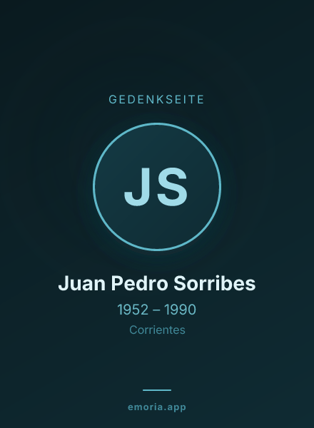 Gedenkportrait von Juan Pedro Sorribes