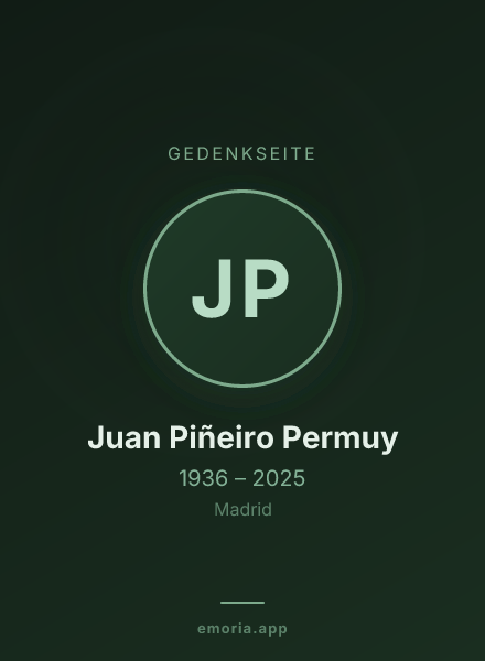 Gedenkportrait von Juan Piñeiro Permuy