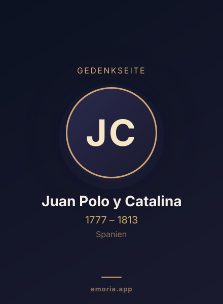 Gedenkportrait von Juan Polo y Catalina