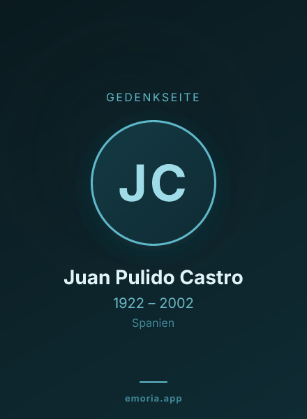 Gedenkportrait von Juan Pulido Castro