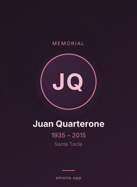 Memorial portrait of Juan Quarterone