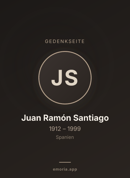 Gedenkportrait von Juan Ramón Santiago