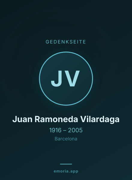 Gedenkportrait von Juan Ramoneda Vilardaga