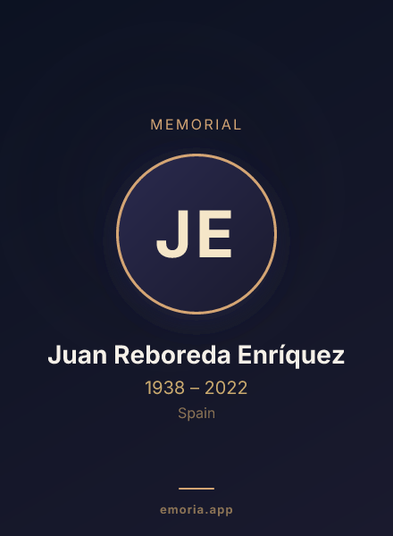 Memorial portrait of Juan Reboreda Enríquez