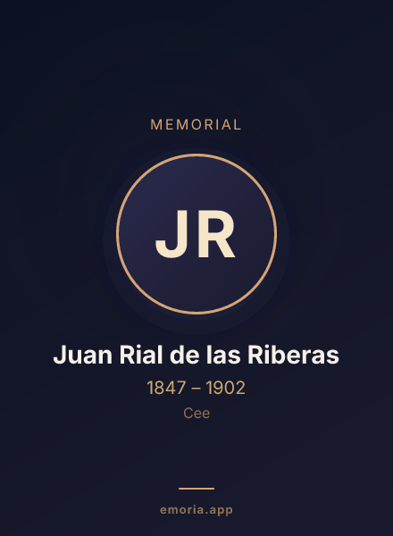 Memorial portrait of Juan Rial de las Riberas