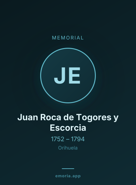 Memorial portrait of Juan Roca de Togores y Escorcia