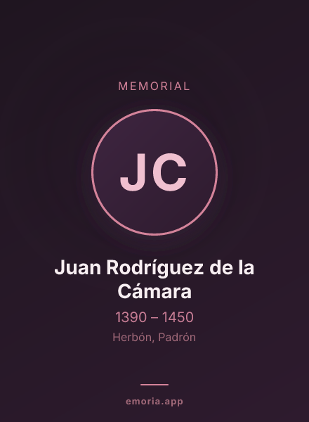 Memorial portrait of Juan Rodríguez de la Cámara