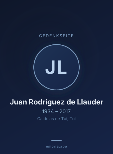 Gedenkportrait von Juan Rodríguez de Llauder