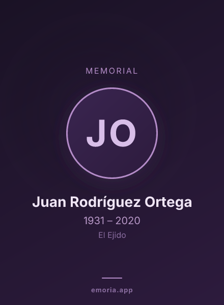 Memorial portrait of Juan Rodríguez Ortega