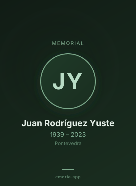 Memorial portrait of Juan Rodríguez Yuste