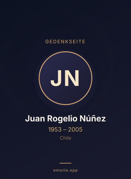 Gedenkportrait von Juan Rogelio Núñez