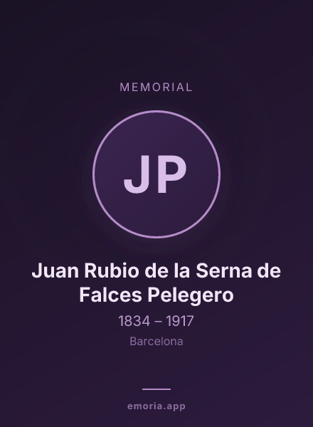 Memorial portrait of Juan Rubio de la Serna de Falces Pelegero
