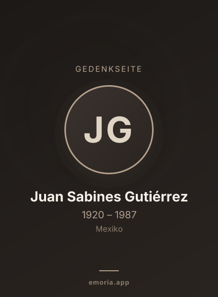 Gedenkportrait von Juan Sabines Gutiérrez