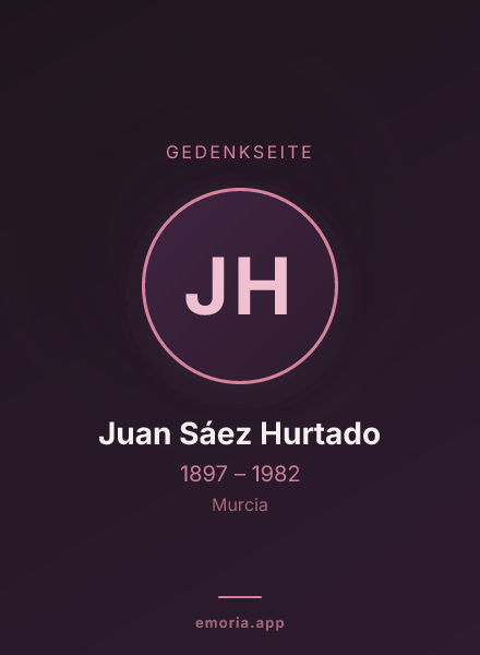 Gedenkportrait von Juan Sáez Hurtado