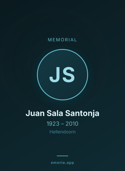 Memorial portrait of Juan Sala Santonja