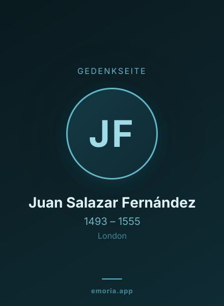 Gedenkportrait von Juan Salazar Fernández