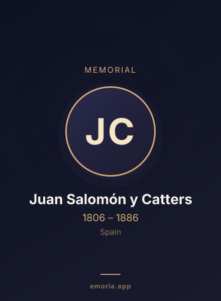 Memorial portrait of Juan Salomón y Catters