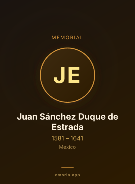 Memorial portrait of Juan Sánchez Duque de Estrada