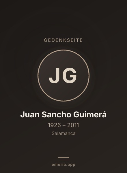 Gedenkportrait von Juan Sancho Guimerá