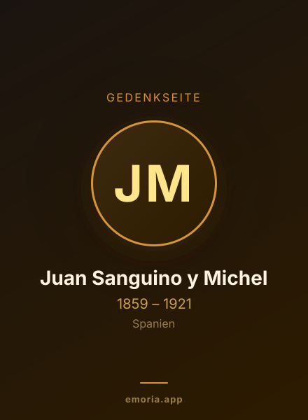 Gedenkportrait von Juan Sanguino y Michel