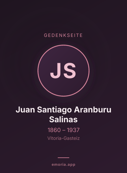Gedenkportrait von Juan Santiago Aranburu Salinas
