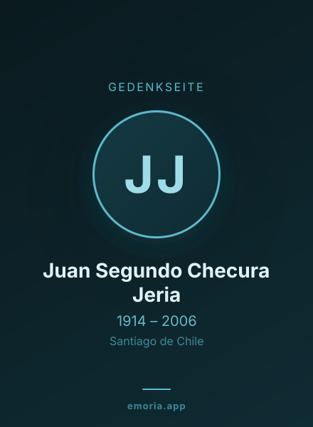 Gedenkportrait von Juan Segundo Checura Jeria