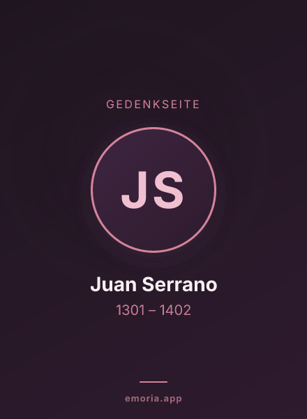 Gedenkportrait von Juan Serrano