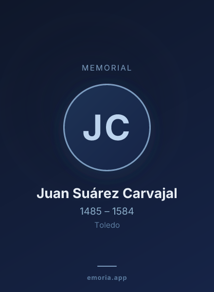 Memorial portrait of Juan Suárez Carvajal