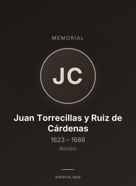 Memorial portrait of Juan Torrecillas y Ruiz de Cárdenas