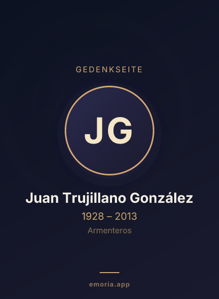 Gedenkportrait von Juan Trujillano González
